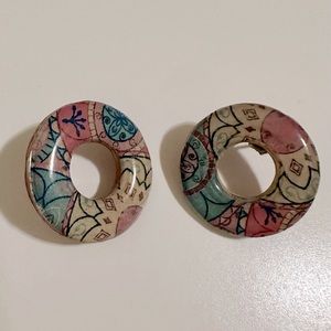 Handmade washer earrings